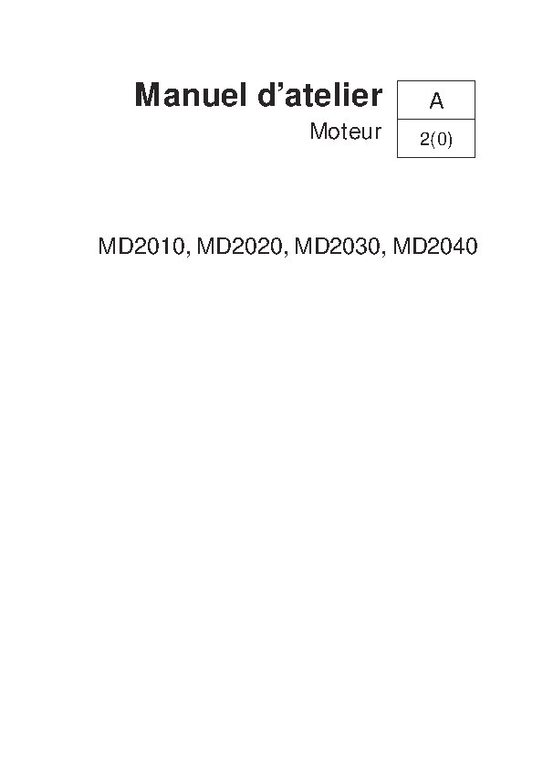 7746533 M.ATELIER 2010-2020-2030-2040 A, B, C, et D Moteur